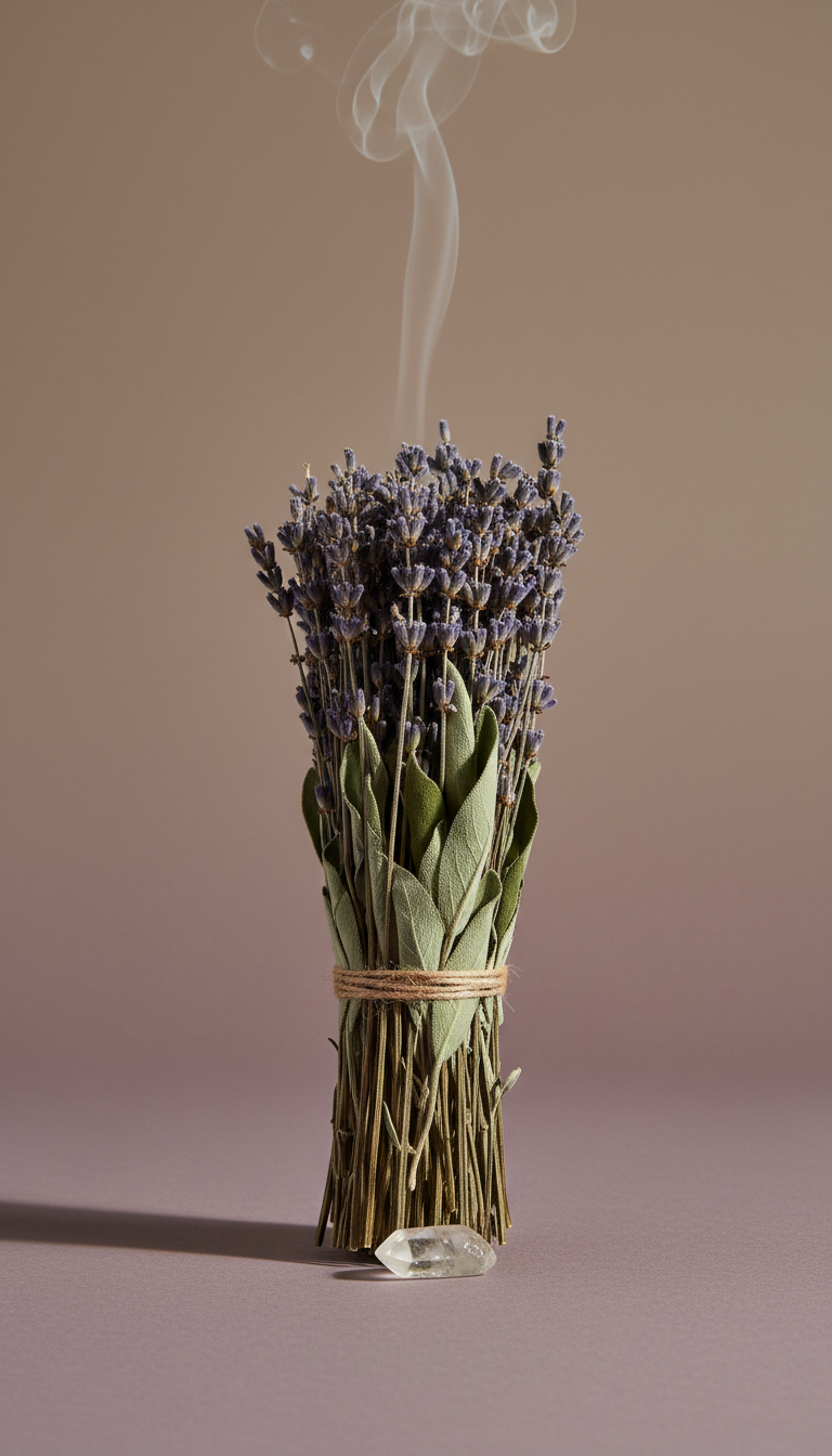 Lavender and Sage Smudge Bundle Wildcrafted