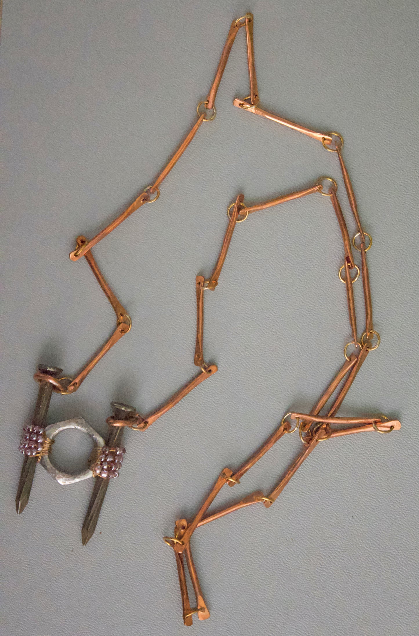 Nails & Washer Necklace
