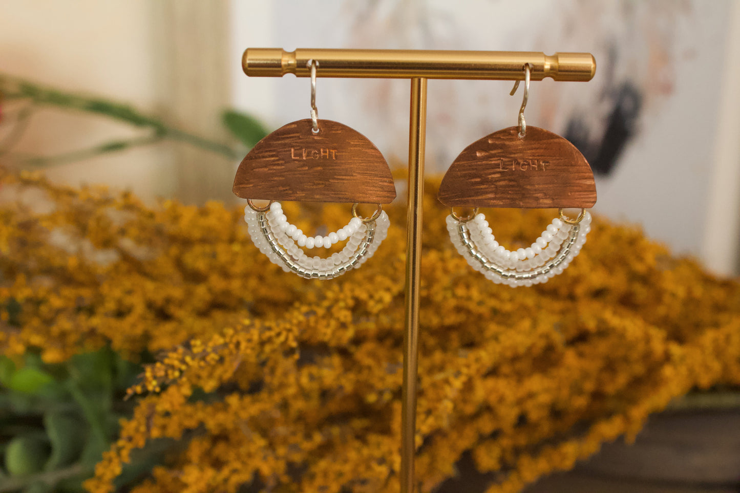 Mini Wordkeeper Earrings | Light