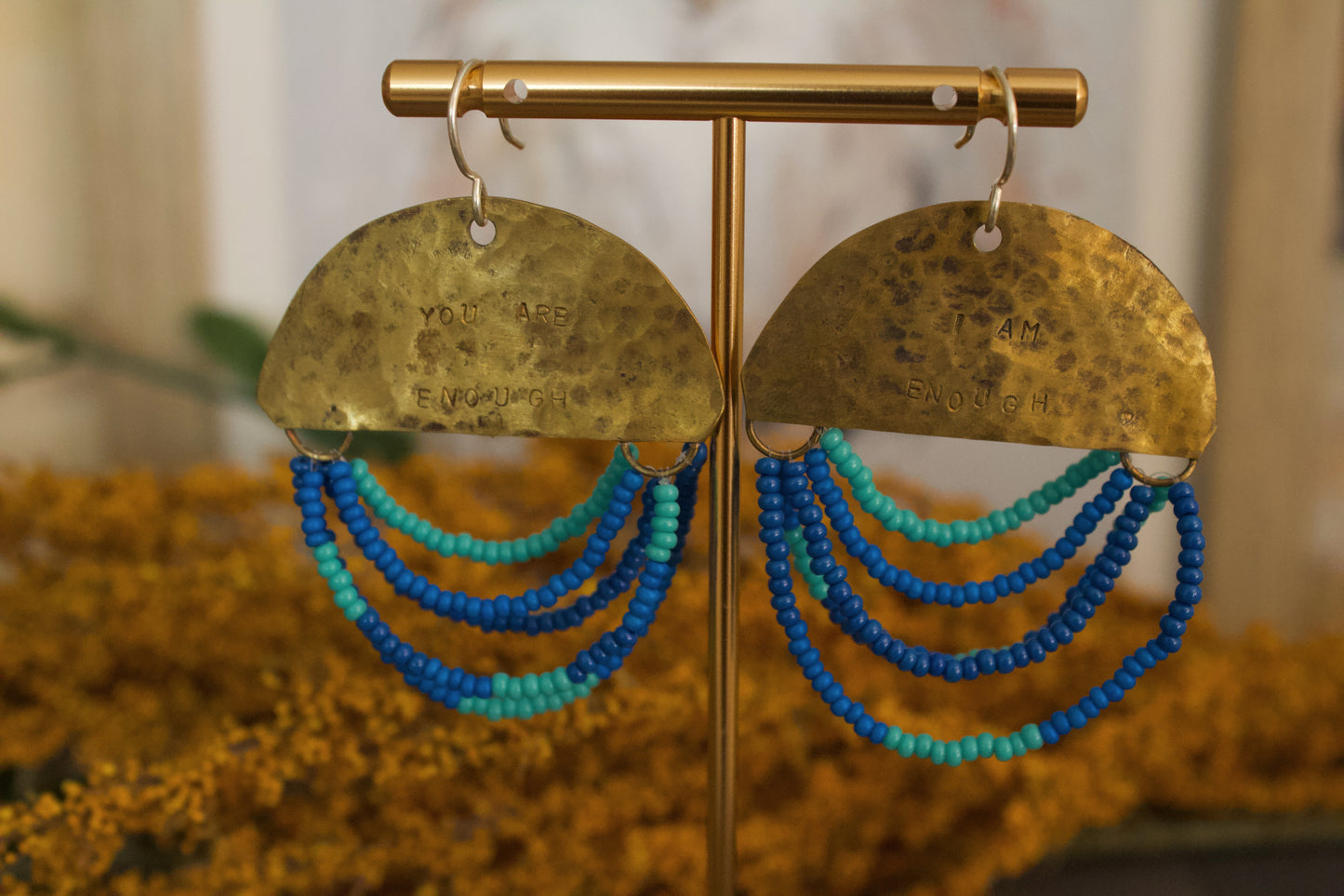 Half Moon Wordkeeper Earrings | Enough