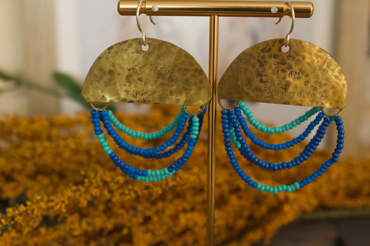 Half Moon Wordkeeper Earrings | Enough