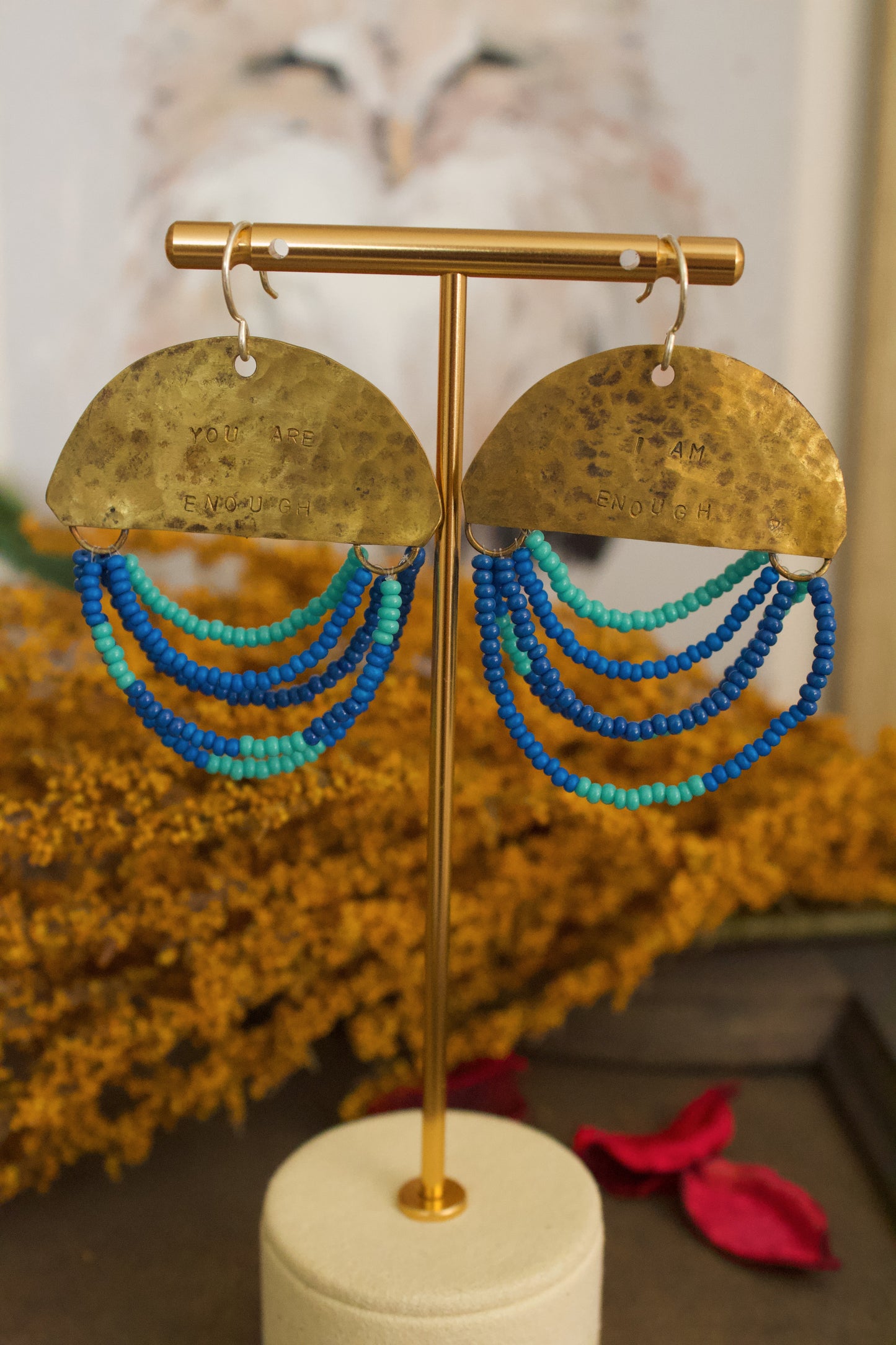 Half Moon Wordkeeper Earrings | Enough
