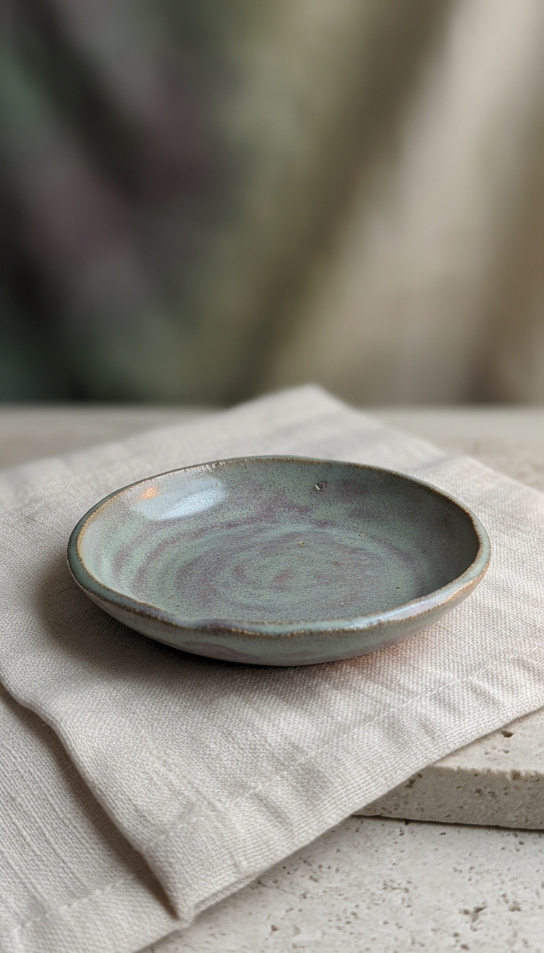 Sage Smoke Ceramic Jewelry Dish