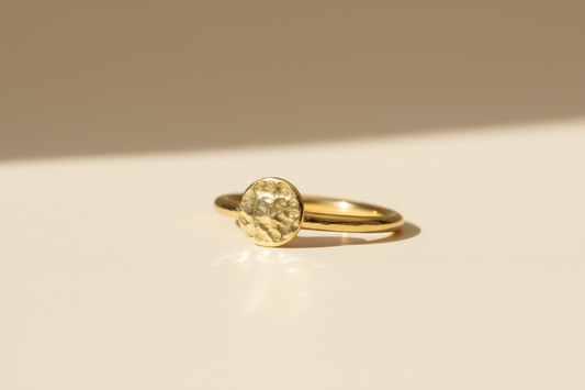 Golden Orbit Brass Ring
