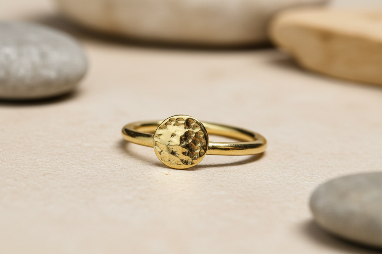 Golden Orbit Brass Ring