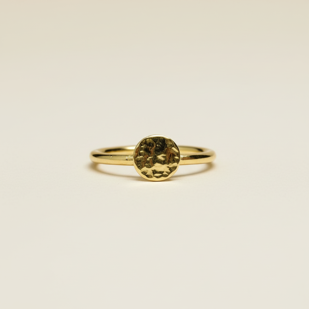 Golden Orbit Brass Ring