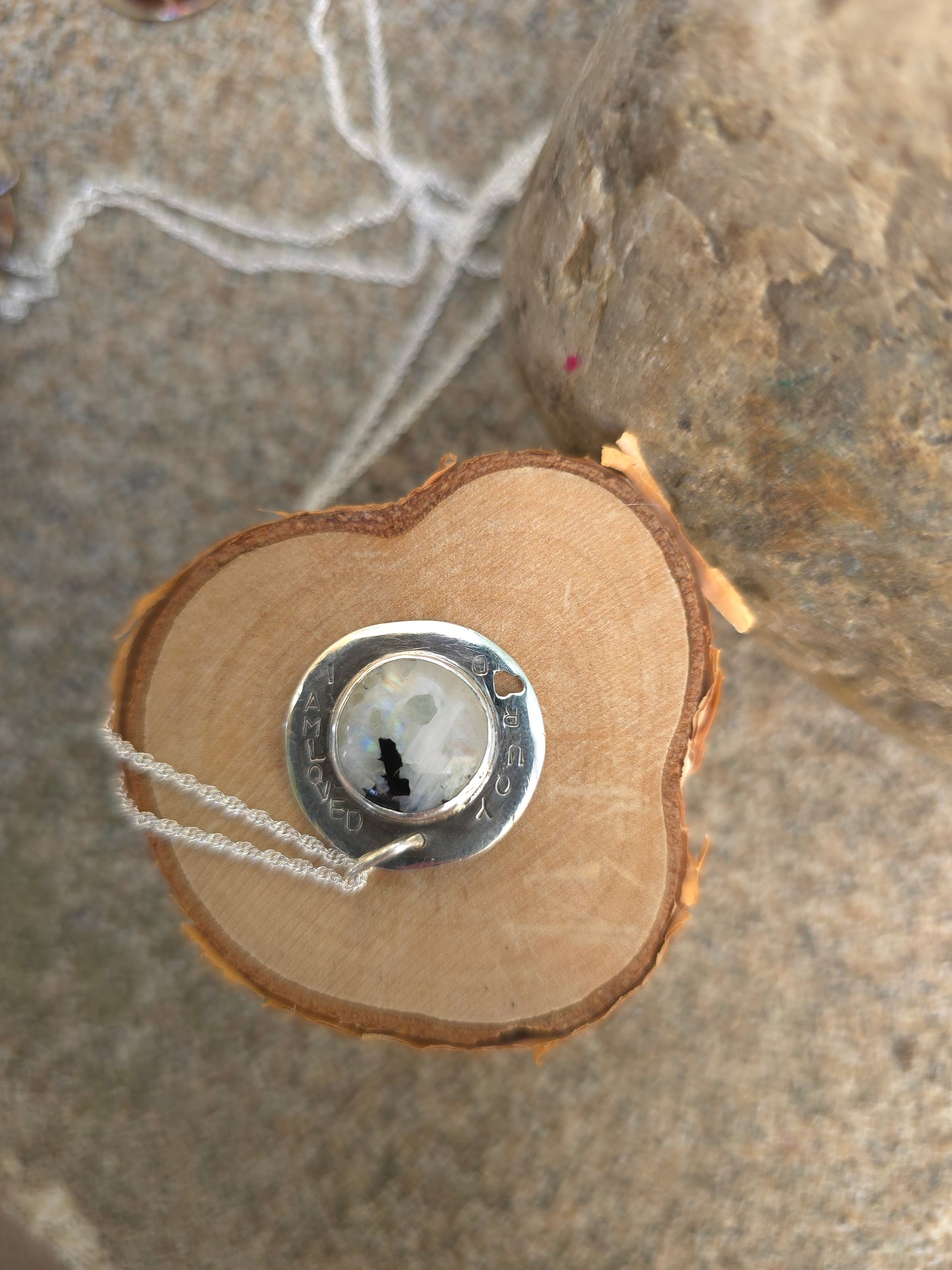 “Loved” Mirrored Affirmation Necklace