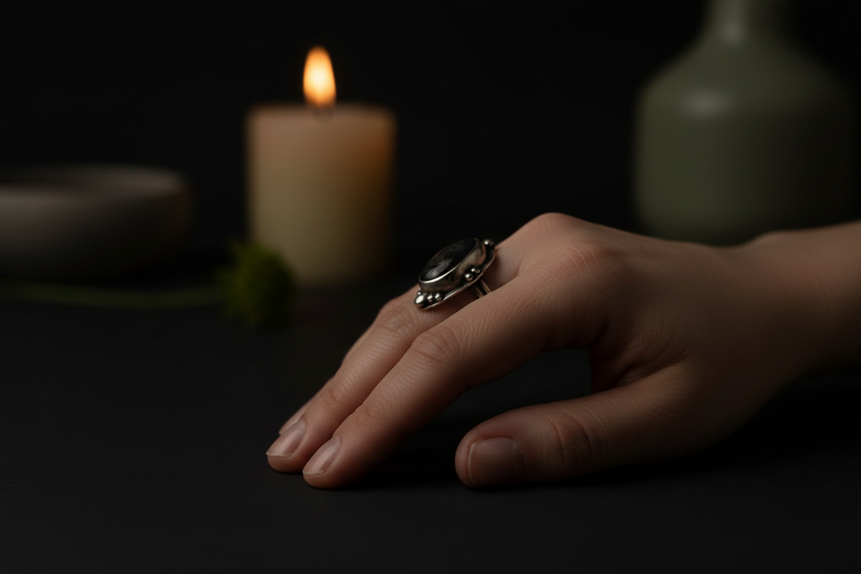 Moonwell Labradorite Ritual Ring