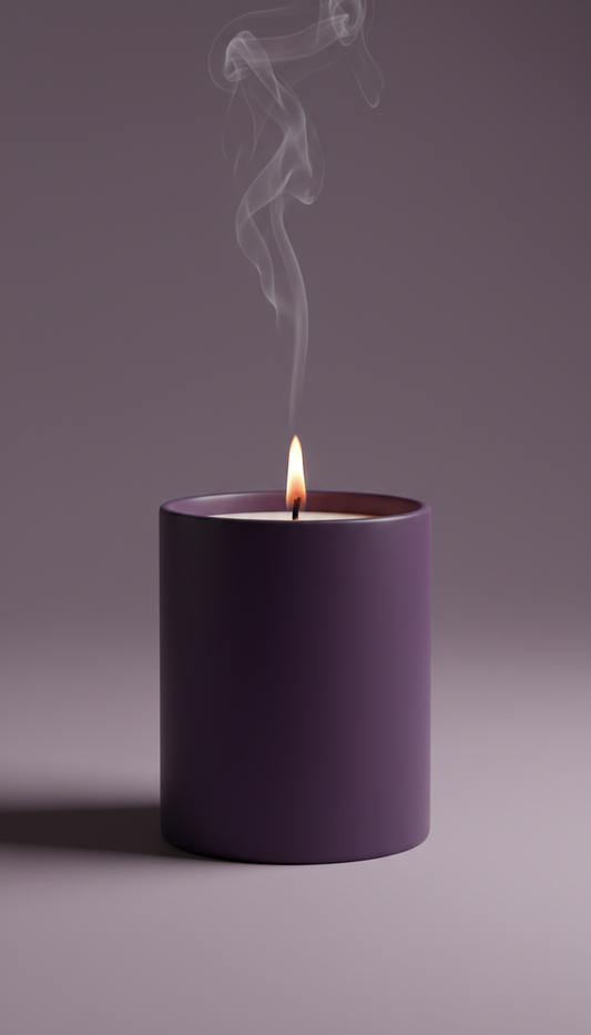 Matte Ceramic Candle Mystic Amethyst