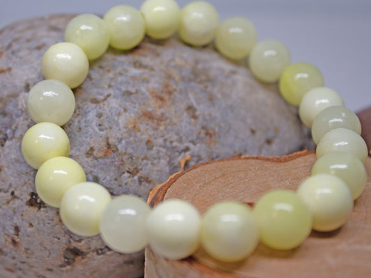 Joy & Clarity – 8mm Dyed Yellow Quartz Bracelet