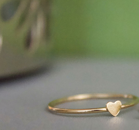 14K Gold-Filled Mini Heart Ring