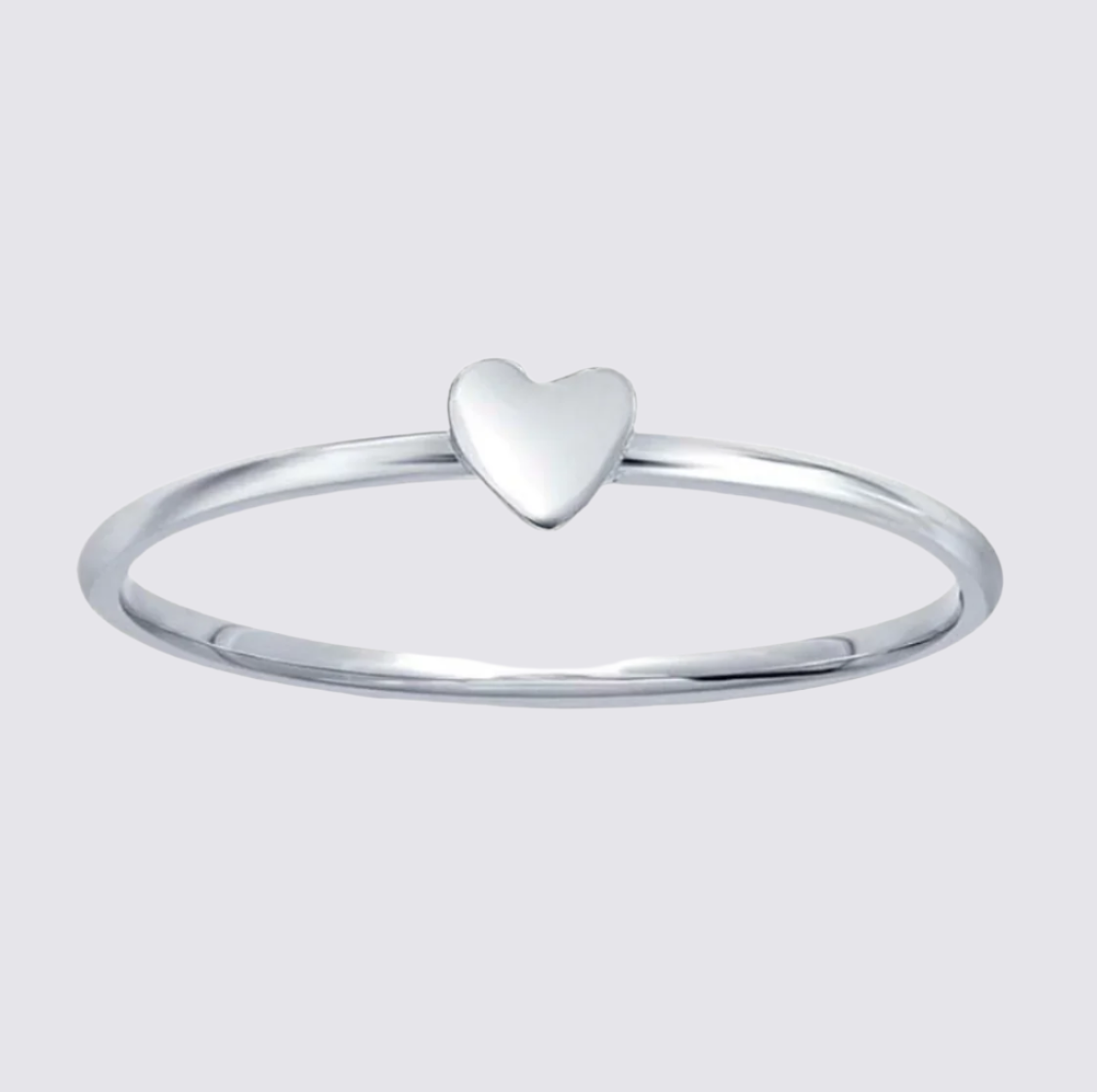 Sterling Silver Mini Heart Ring