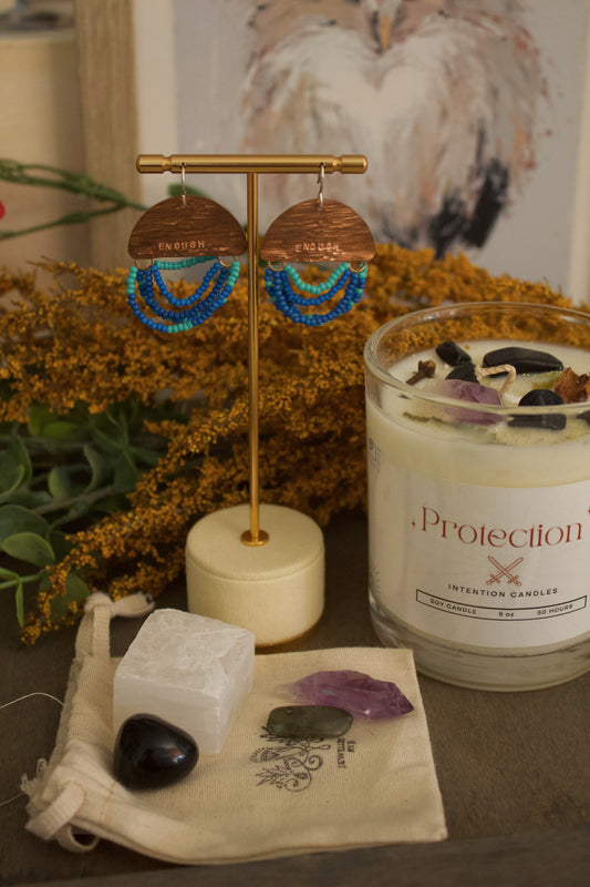 Ritual of Protection & Enoughness| Earrings of Declaration “Enough” | The Keeper’s Rituals Collection