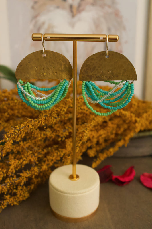 Half Moon Wordkeeper Earrings | Worthy