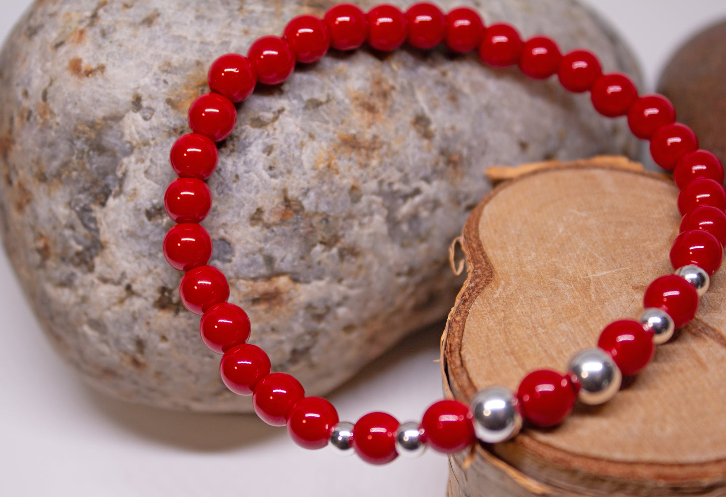 Passion & Protection – 4mm Red Coral Bracelet