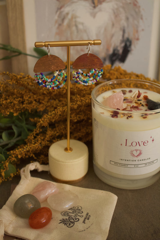 Ritual of Gentle Light| Earrings of Declaration “Loved” | The Keeper’s Rituals Collection