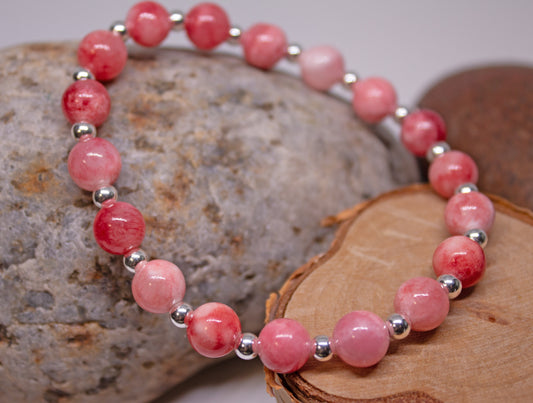 Love & Harmony – 6mm Pink Persian Jade Bracelet