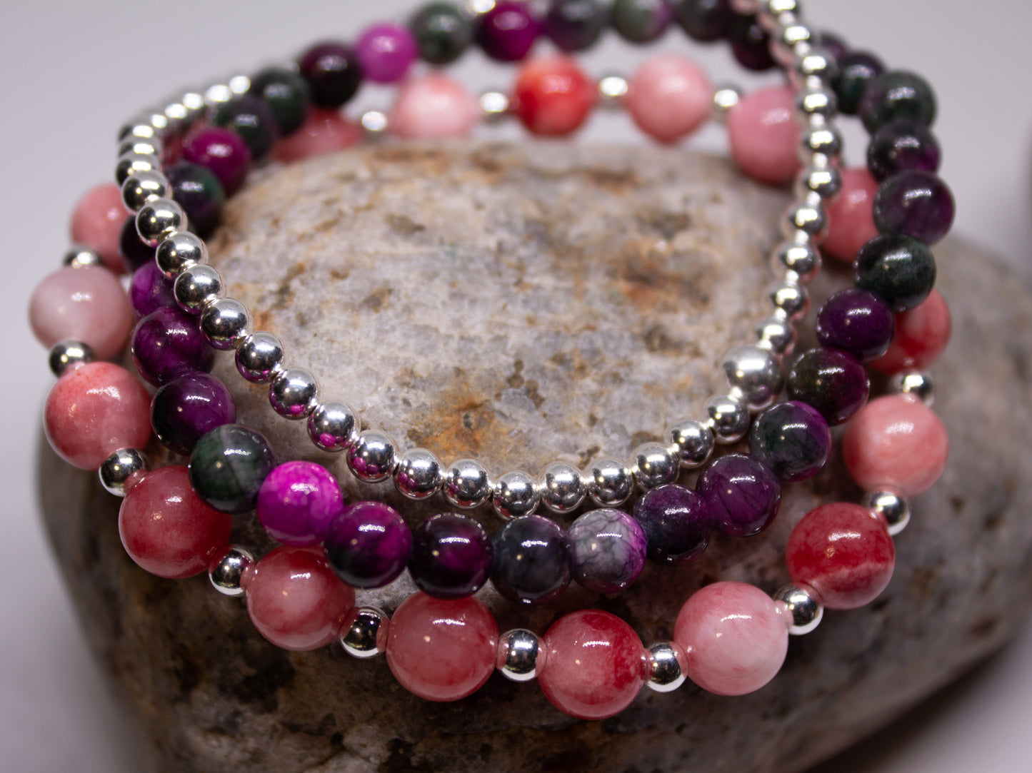 Love & Harmony – 6mm Pink Persian Jade Bracelet