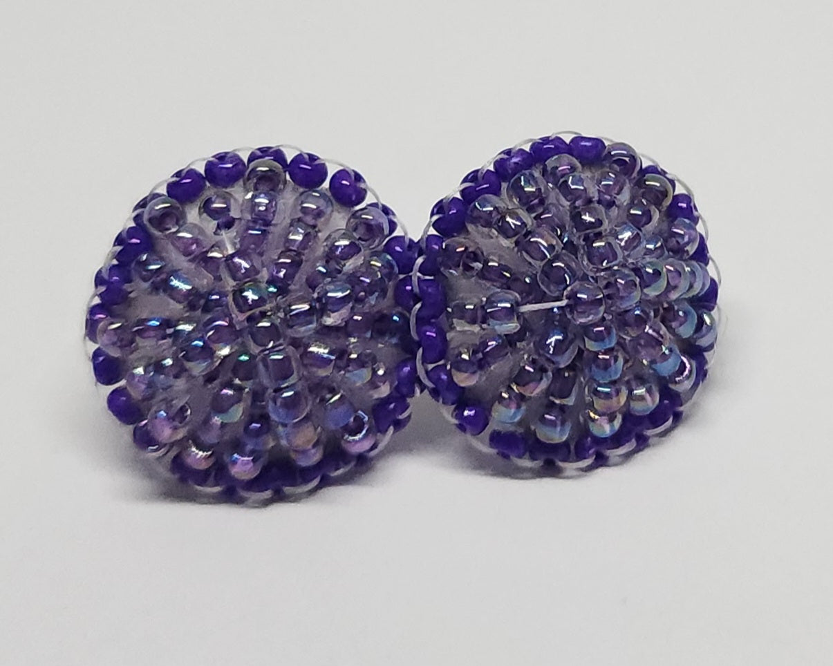 Purple Sparkle Studs