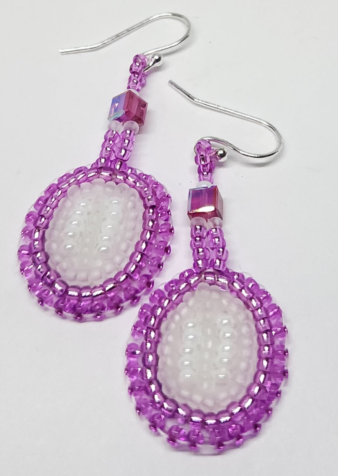 Pink Love Dangles with nickel-free hooks