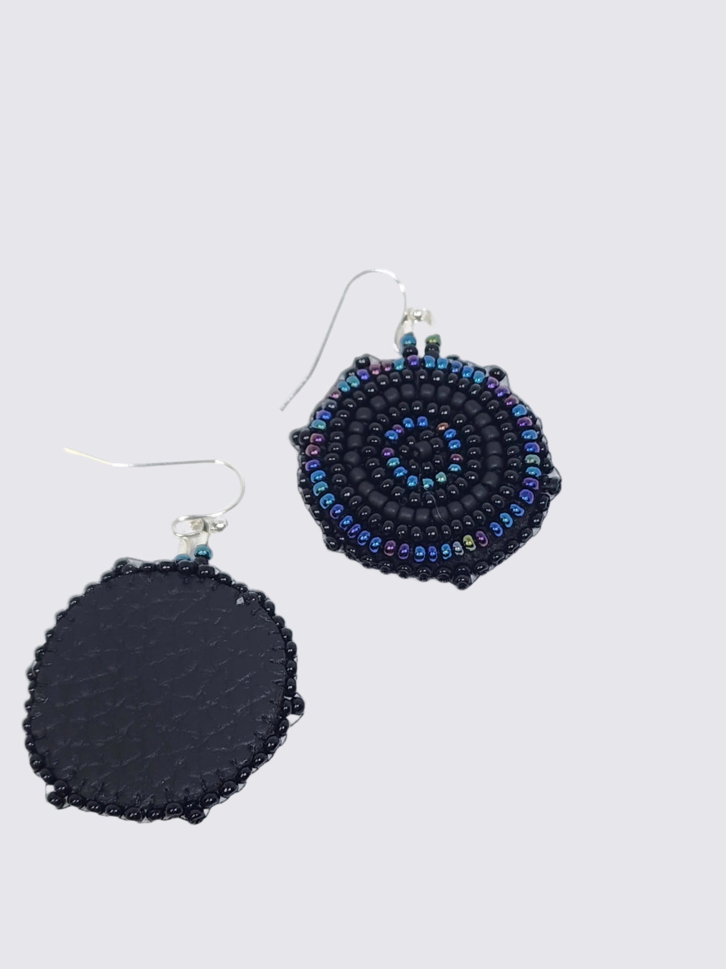 Black Embroidered Dangles