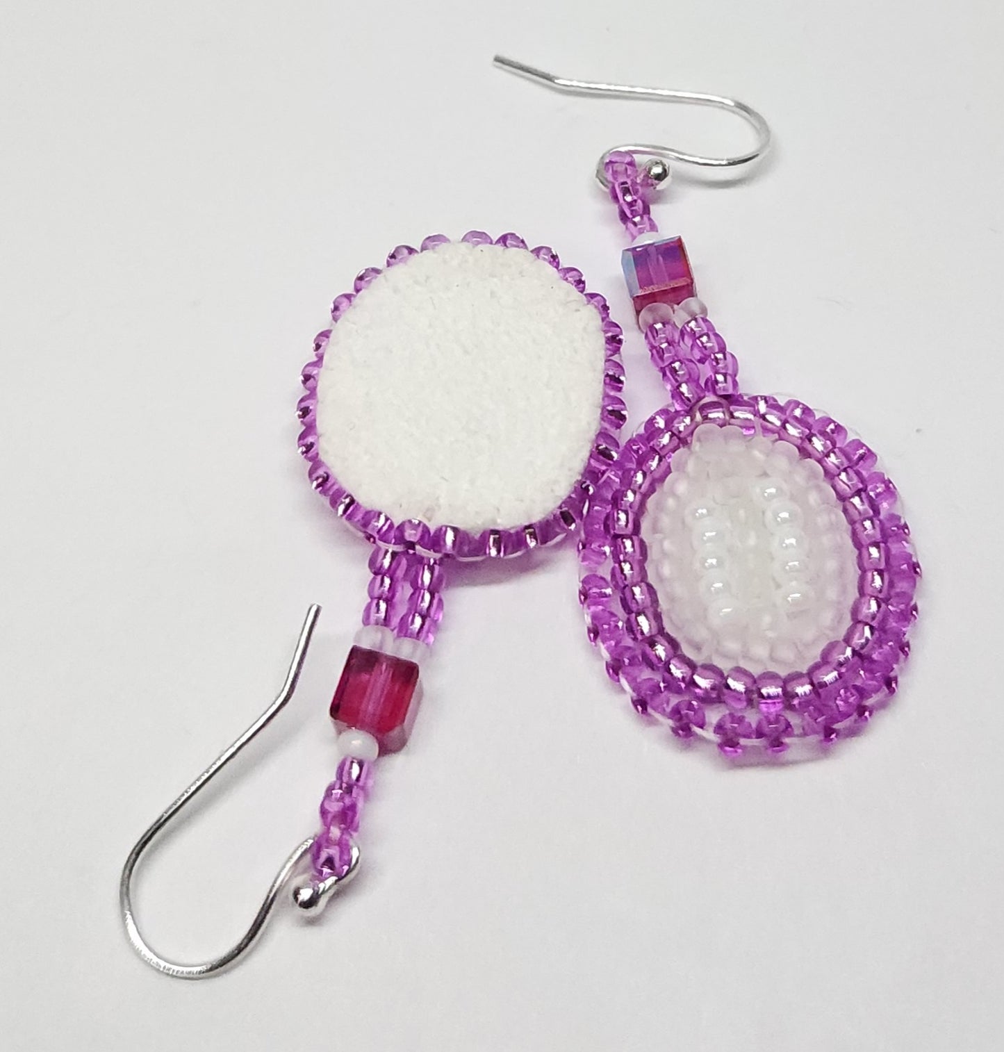 Pink Love Dangles with nickel-free hooks