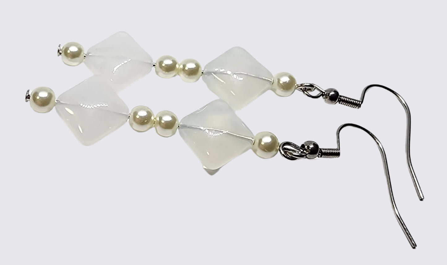 Glass Beads & Stainless Steel Hooks