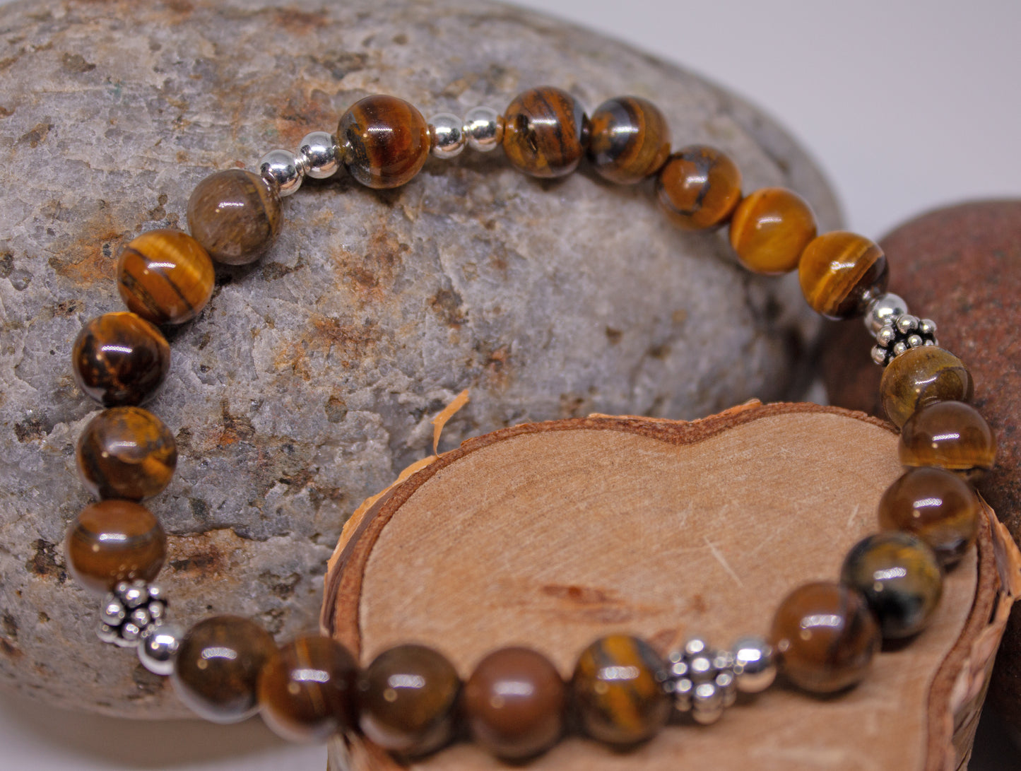 Courage & Clarity – 6mm Tiger’s Eye Bracelet